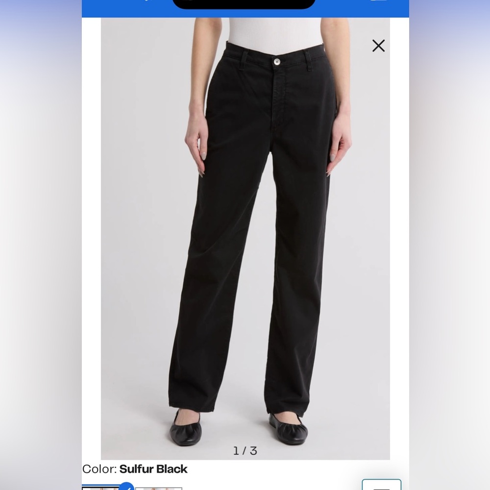 AG Jeans “Clove Trouser” (Relaxed Vintage Straight) - Size 24 - New With Tags!